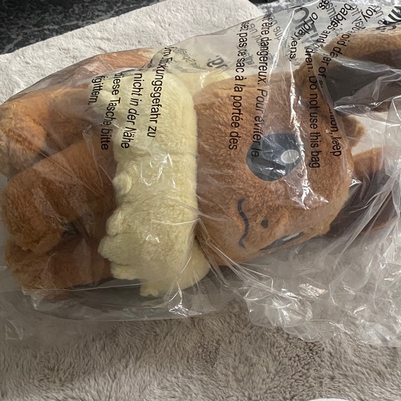 Eevee Pokemon Cozy Plush Brown and Cream Plush Toy - Picture 2 of 6